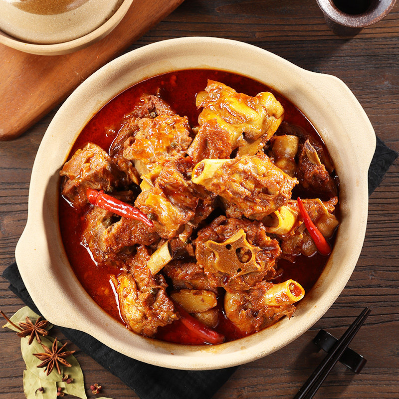 西贝莜面村蒙古牛大骨内蒙羊蝎子羊肉火锅筋头巴脑半成品加热即食