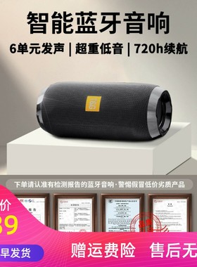 真无线蓝牙音箱超重低音炮迷你小音响家用户外插卡高音质持久续航