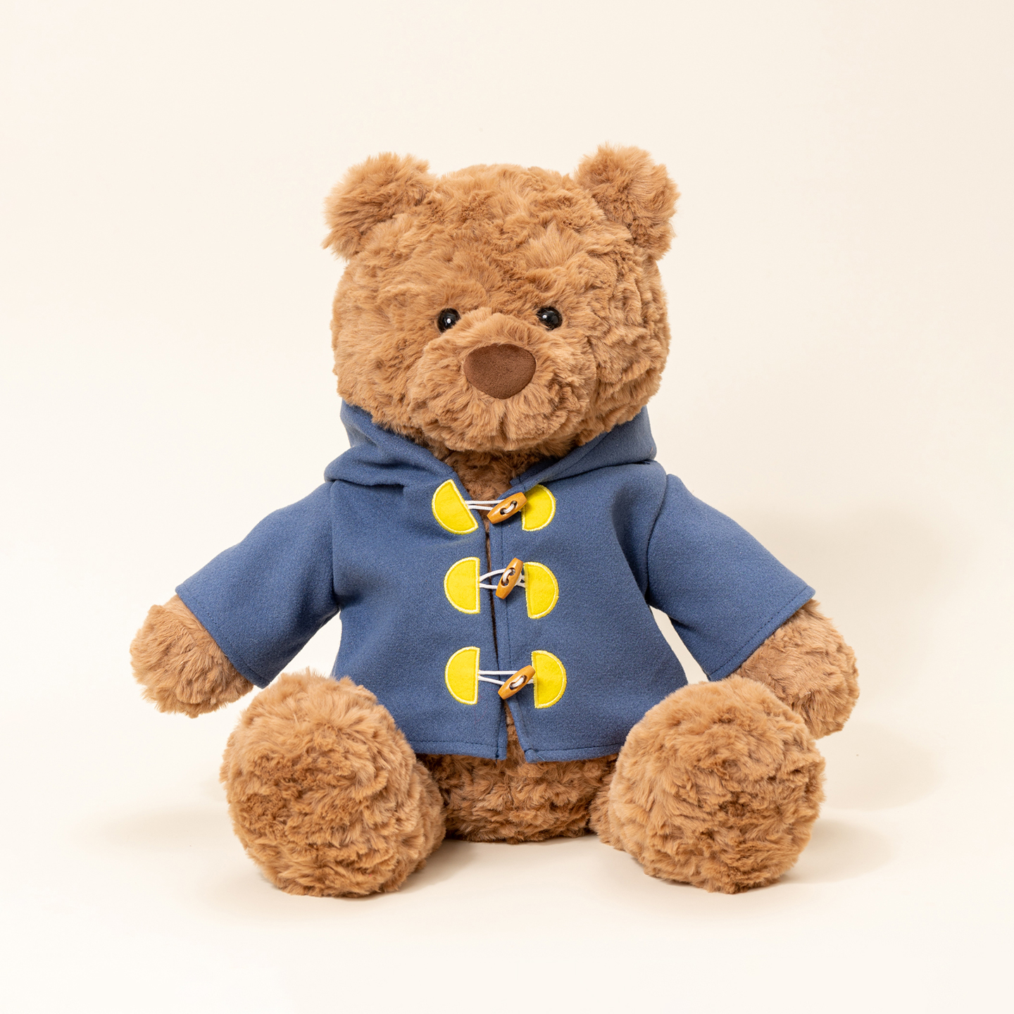 牛角扣大衣熊 可爱萌趣