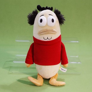 正版海绵宝宝比奇堡居民丑萌路人鱼毛绒公仔搞怪呆呆鱼玩偶礼物