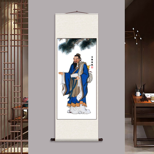 五大名医扁鹊中医鼻祖画像挂画卷轴字画丝绸壁画中医院诊所名医画