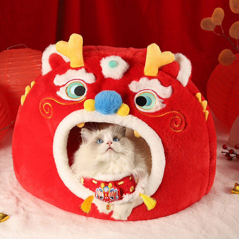 新年猫窝冬天保暖封闭式睡袋猫咪安全感睡窝猫房子屋狗窝冬季保暖,宠物/宠物食品及用品,狗窝/屋/帐篷/沙发,淘宝优惠券,粉丝福利购,淘宝优惠卷