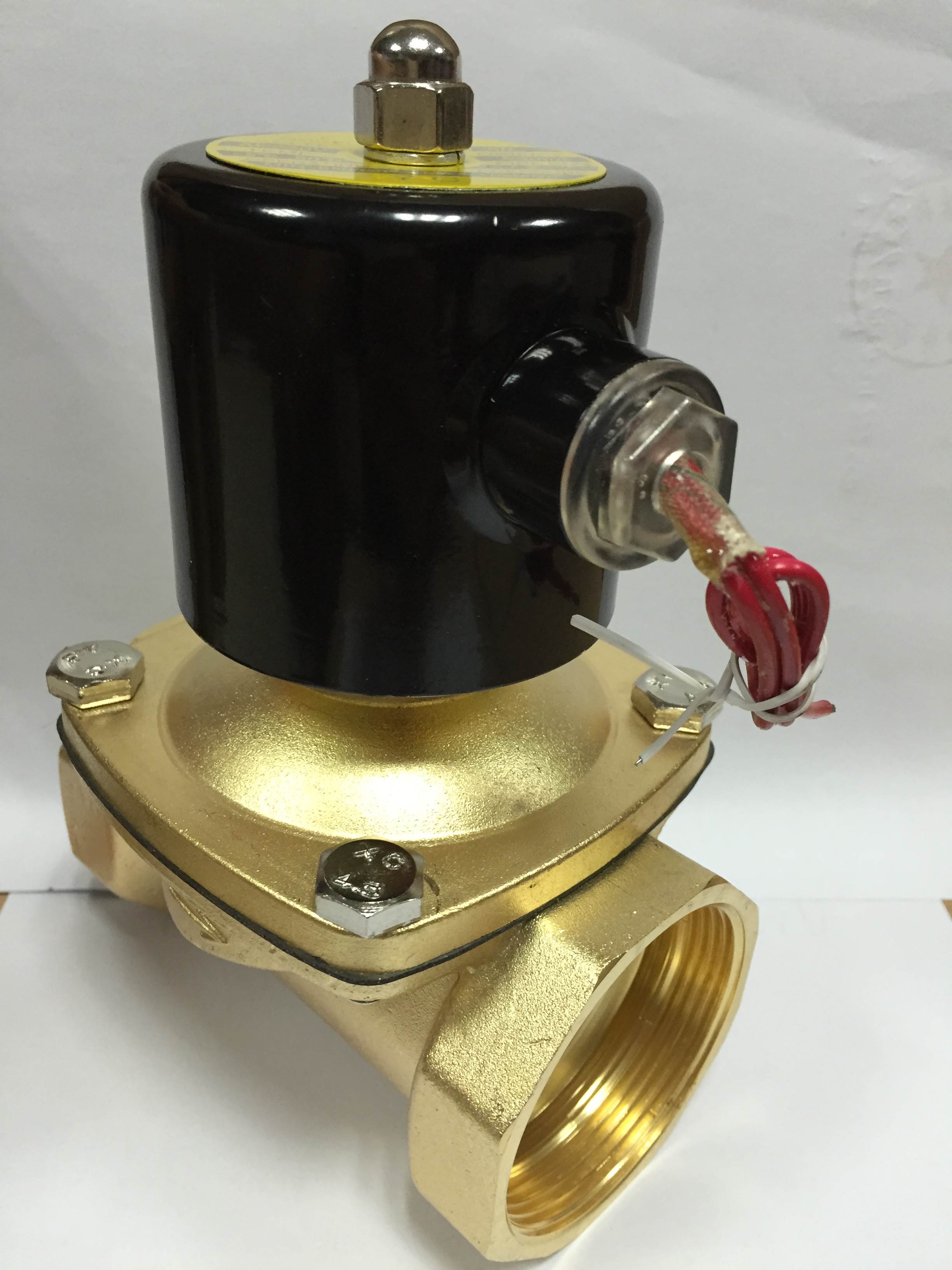 常4闭节能电磁阀水阀气阀AC2型20V 分6分1寸长时间通电不发热