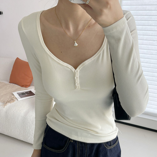 拾叶里保暖内衣修身打底衫长袖