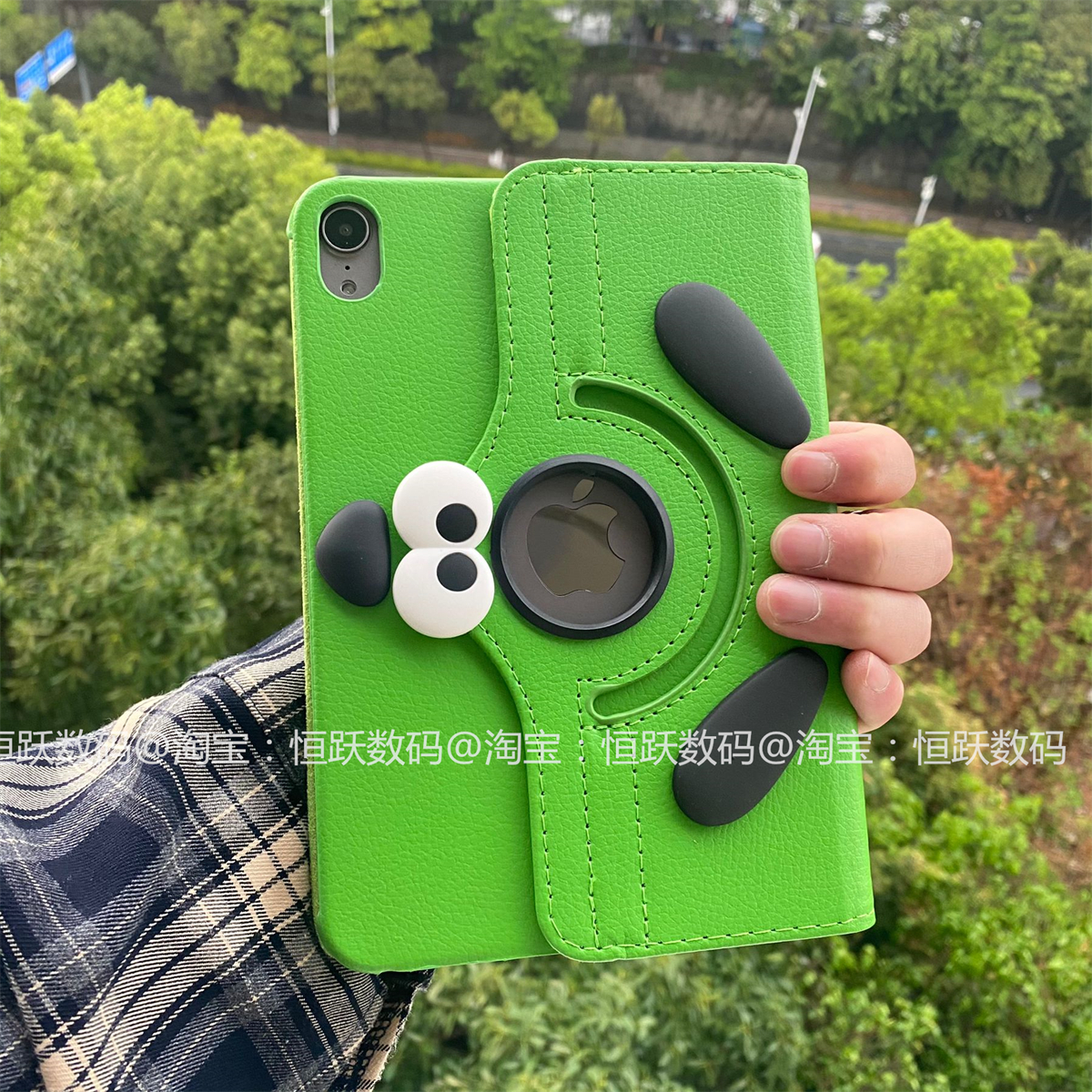 表情狗ipad11保护套2025款A16适用360旋转8/9/10代平板10.9苹果Air6/5防摔10.2寸air9.7公仔pro12.9平板mini7