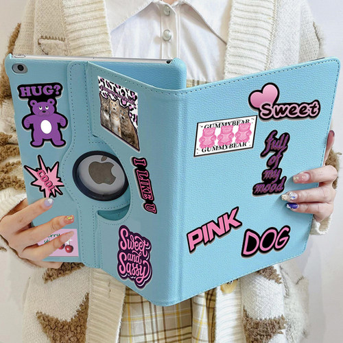 适用于荣耀平板5保护套10.1英寸旋转支架皮套AGS2-W09HN翻盖防摔电脑外壳honorpad5可横竖支撑外ags2一aloohn