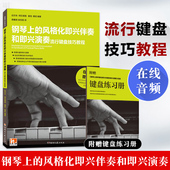 钢琴即兴伴奏曲谱 风格 正版 教学流行歌曲实用入门公式 钢琴上 流行键盘技巧教程 湖南文艺 化即兴伴奏和即兴演奏 化伴奏钢琴书