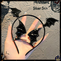 Halloween headwear party photo shoot cosplay little devil bat wing headband Girl funny atmosphere side hairpin thumbnail 7