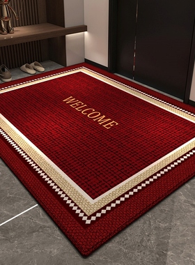 红色门口入户门地垫入户门脚垫进门防滑垫子家用地毯大门口进户门