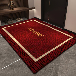 入户门地垫红色进门门口玄关吸水防滑脚垫厨房垫子客厅地毯爬爬垫