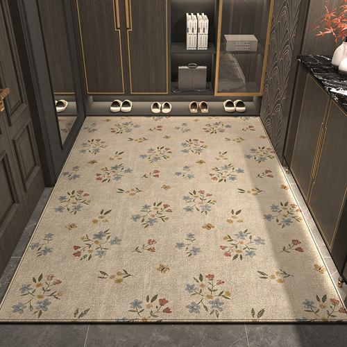 轻奢现代家用进门口地垫入户门垫防滑脚垫子门厅客厅踩脚地毯裁剪