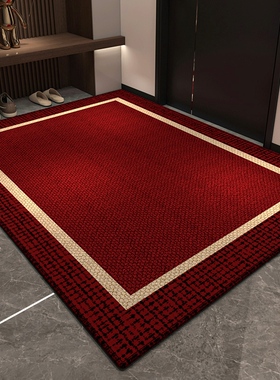 红色入户门地垫进门门口玄关吸水防滑脚垫厨房垫子客厅地毯爬爬垫