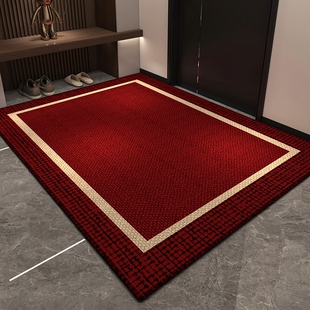 红色入户门地垫进门门口玄关吸水防滑脚垫厨房垫子客厅地毯爬爬垫
