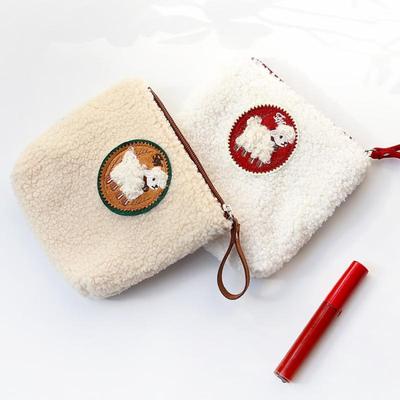 可爱小绵羊便携拉链化妆包
