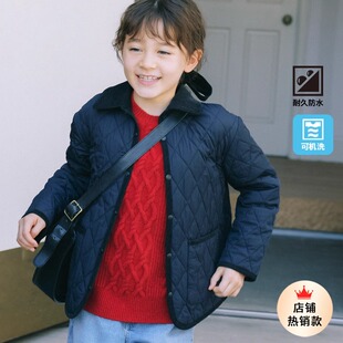 童装男童女童绗缝衬衫式茄克2024秋冬可机洗厚外套夹克上衣471392