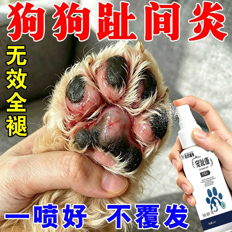 狗狗趾间炎宠物皮肤喷剂猫咪指甲间沟缝发炎脚趾炎感染专用宠趾康