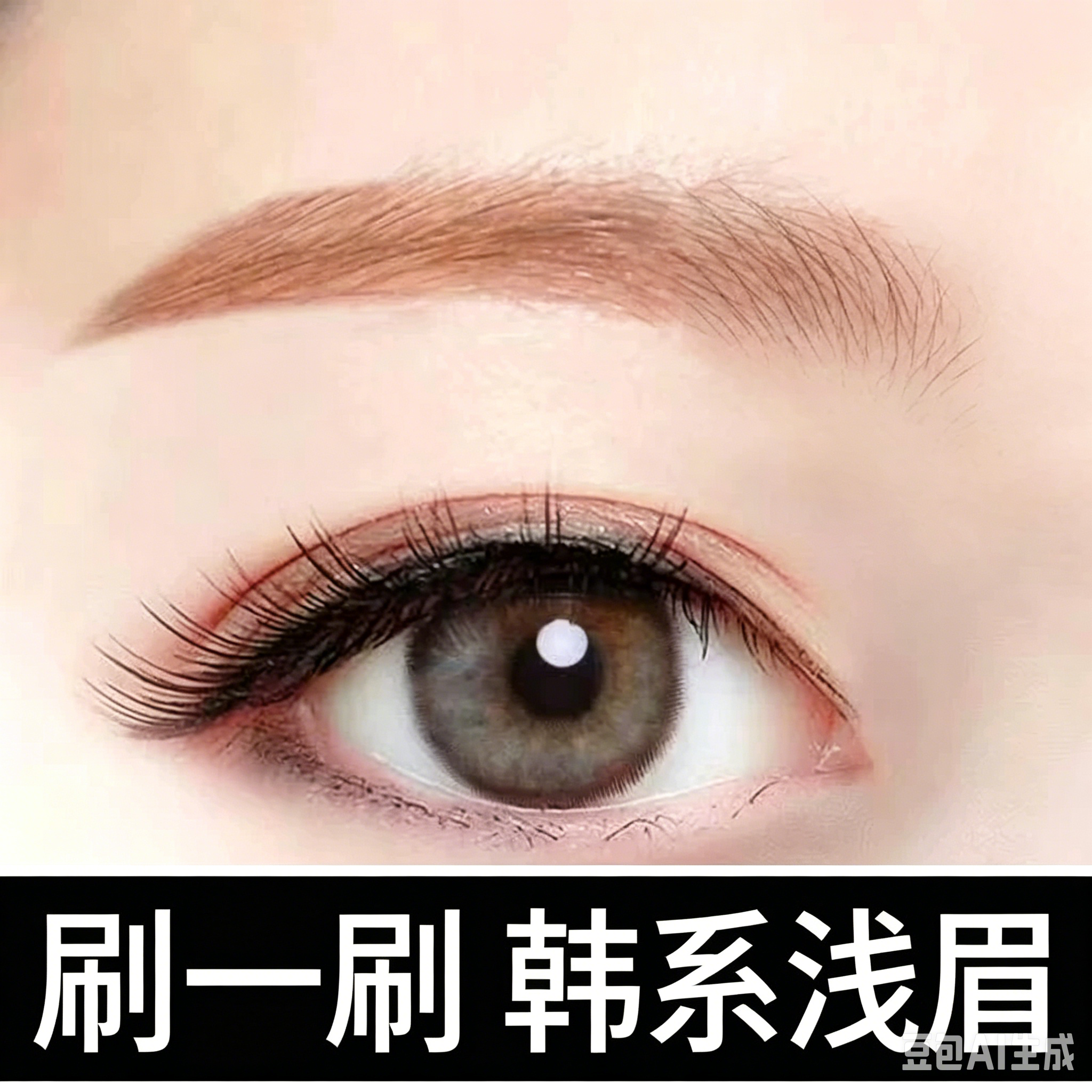 染眉膏自然持久防水防晕定型野生眉不脱定型持久定型显色染眉膏女
