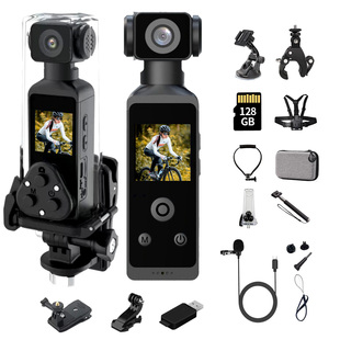 运动相机二代4K高清口袋云台相机手持vlog摄像机户外骑行防抖防水