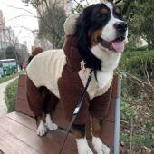 狗狗衣服秋冬款 中型大型犬哈士奇加厚四脚冬 衣服连体全包柯基秋季