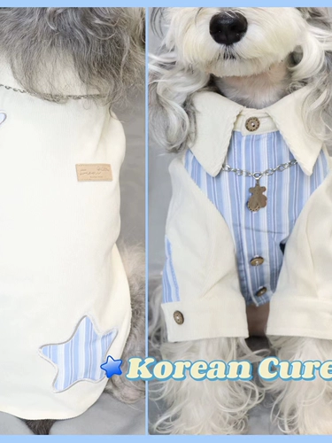 2023 Новая собачья одежда домашняя одежда для кошки осень и зимняя одежда для пуделя плюшевая одежда для кошачьей одежды Интернет знаменитость