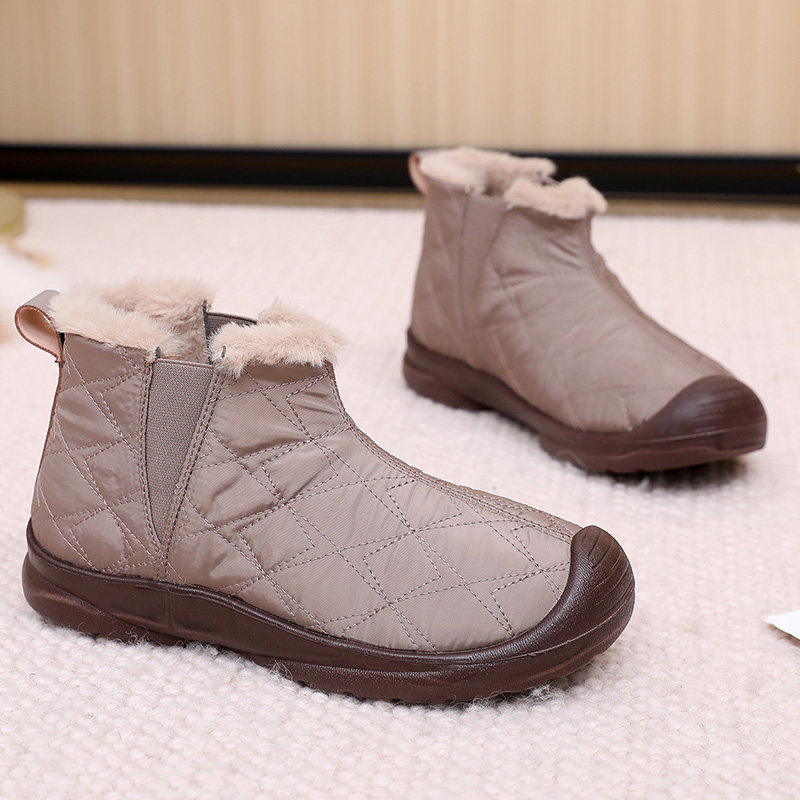 2025冬季老北京棉鞋女加绒保暖防滑雪地靴一脚蹬加厚舒适妈妈棉靴,女鞋,时尚雪地靴,淘宝优惠券,粉丝福利购,淘宝优惠卷