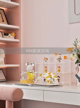 轻奢样板房售楼处儿童房饰品女孩房间卧室桌面摆件儿童立体书软装