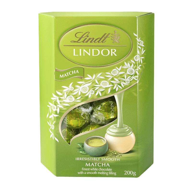Lindt瑞士莲 软心草莓奶油白巧克力海盐味巧克力分享装休闲零食