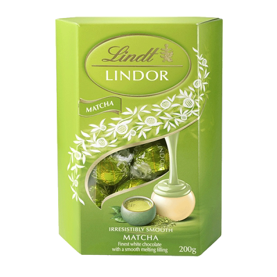 Lindt瑞士莲 软心草莓奶油白巧克力海盐味巧克力分享装休闲零食