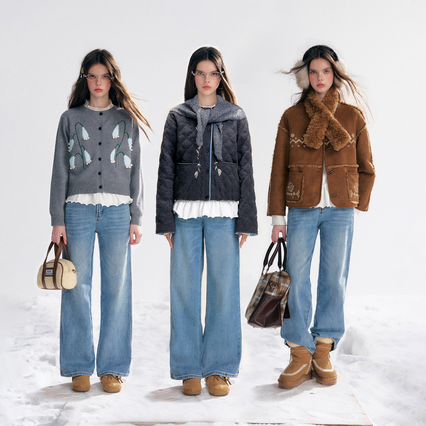 【所有女生的衣橱直播间】IHDXD毛衣/刺绣外套/双面穿外套/牛仔裤