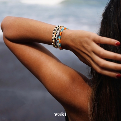 waki 岛屿碎片 Island Fragments 手工弹力串珠手链 三色可选