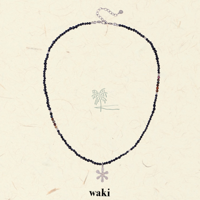 waki 午夜仙本那 Semporna Midnight 闪亮精致镂空小花串珠项链