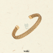 waki 肌理感宽窄金银可调节 复古编织手镯系列