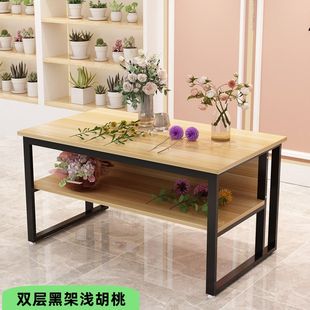 网红鲜花店操作台花艺工作台流水台花架花束包花台展示台拍照 新款