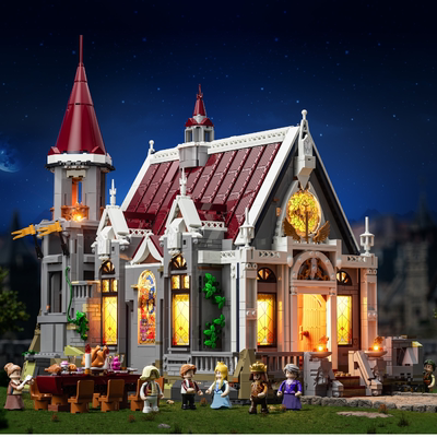 Lumibricks中世纪系列国王宴会厅大型建筑模型拼搭积木街景摆件