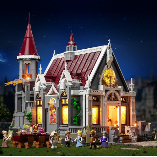 Lumibricks灯搭中世纪系列国王宴会厅建筑模型拼搭积木街景摆件