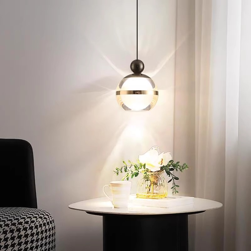 设计师极简床头小吊灯简约现代创意个性升降长线餐厅吧台卧室吊灯