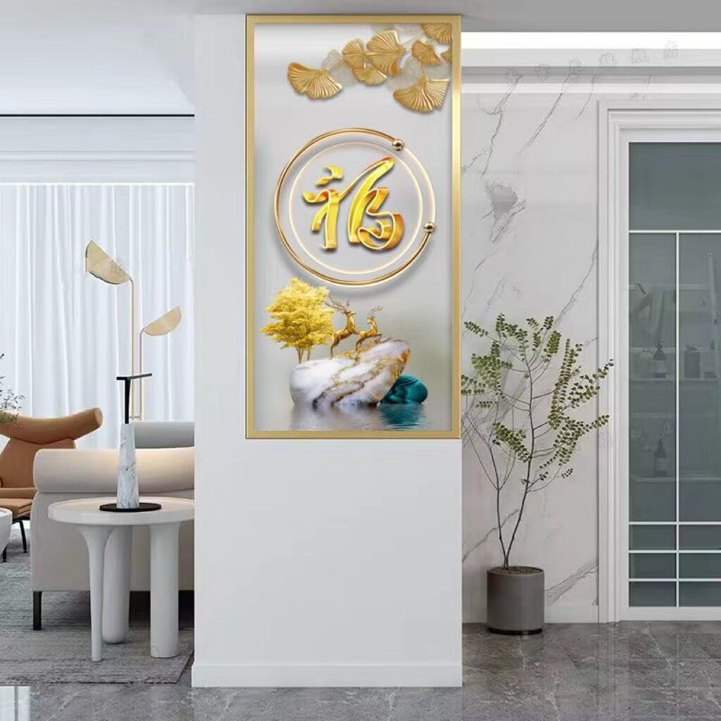 半墙隔断简约钢化玻璃隔断屏风