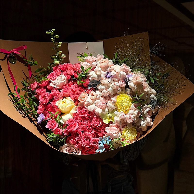 仙子之吻永生花束礼物仿真香皂花