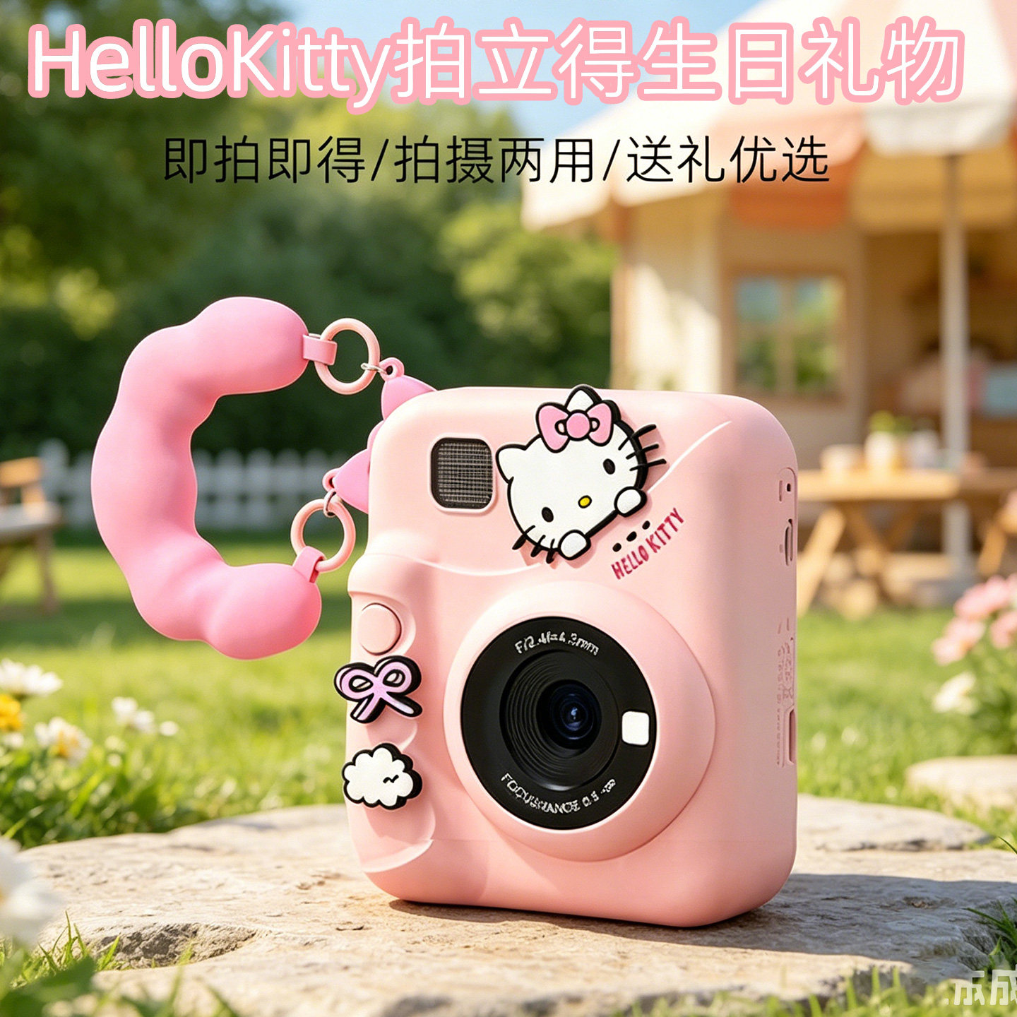 HelloKitty儿童相机拍立得可拍照可打印2026凯蒂猫玩具生日礼物