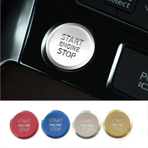 点火装置启动按钮贴铝合金