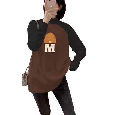 半高领小个子长袖鲨鱼