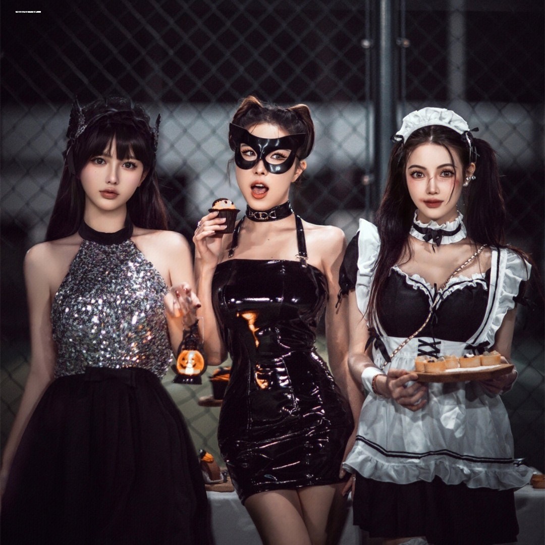 猫女眼罩狐狸面具女日系性感万圣节派对化妆舞会cos半脸面罩情调