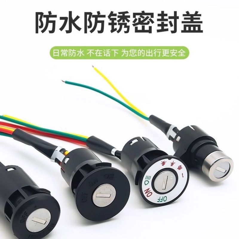 电动车钥匙锁台铃立马小刀绿源九号小鸟新日小牛新蕾电门锁电源锁