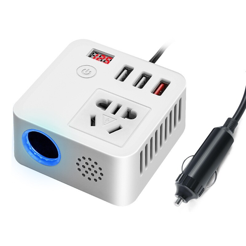 车载逆变器12v24v转220v货车电源转换器车内手机超级快充插座充电