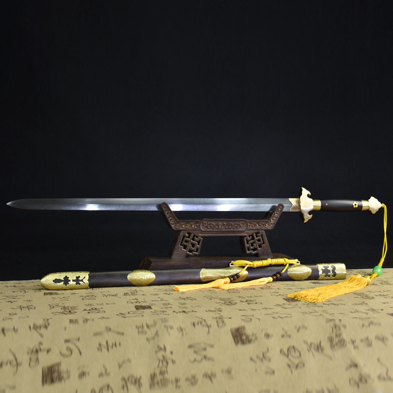龙泉市刀剑工艺品羽毛纹手工宝剑花纹钢唐剑一体硬剑长剑未开刃,金属材料及制品,其他金属制品,淘宝优惠券,粉丝福利购,淘宝优惠卷