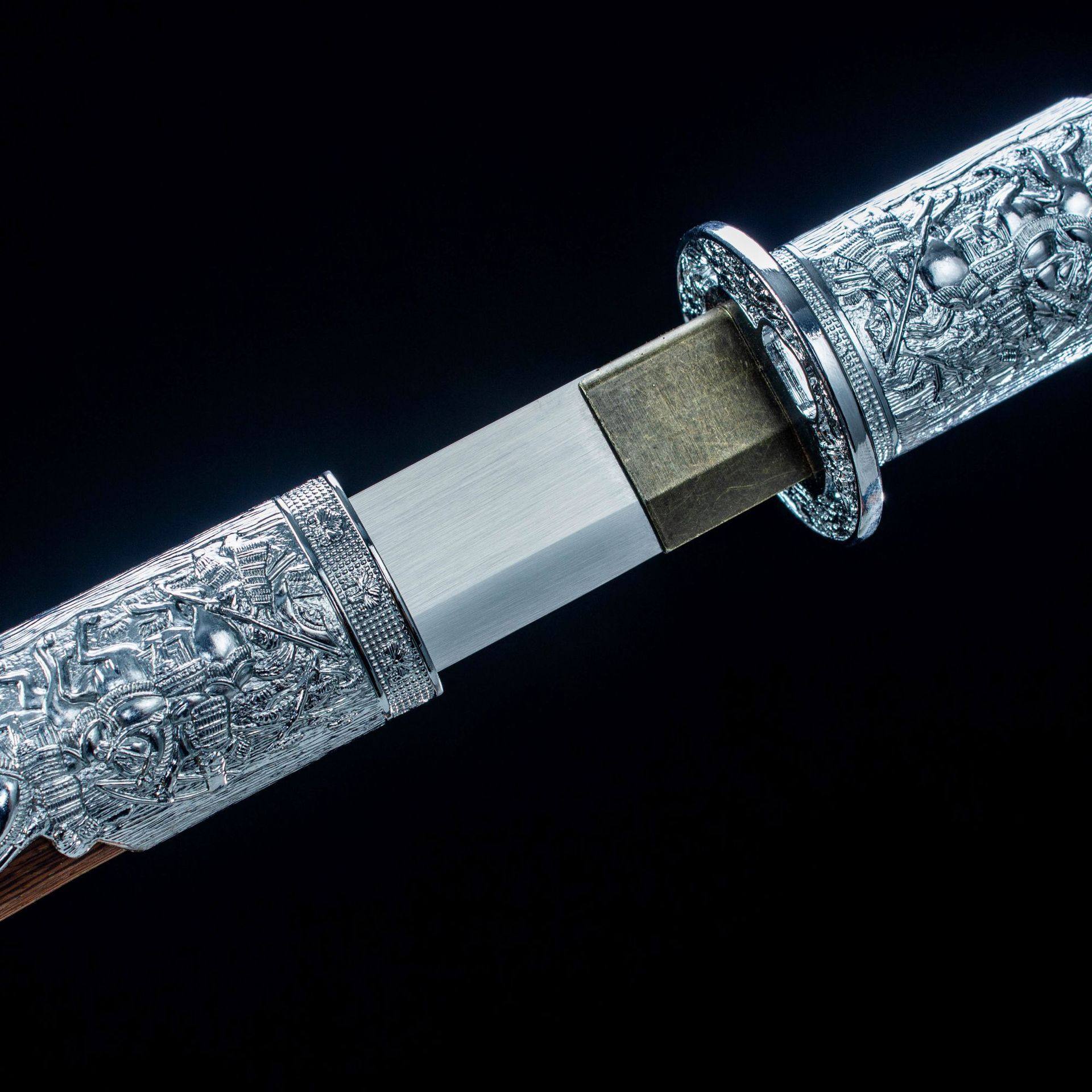 龙泉市刀剑手工锻打素装棍直刀影视唐横刀冷兵器一体硬宝剑未开刃,金属材料及制品,其他金属制品,淘宝优惠券,粉丝福利购,淘宝优惠卷