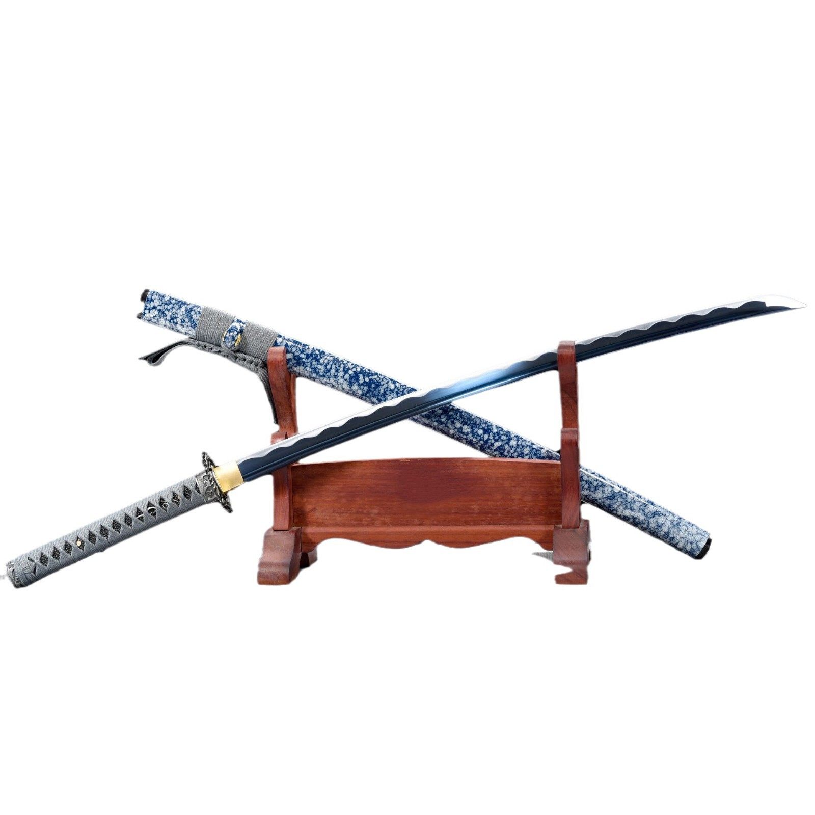 龙泉市刀剑中碳钢烤蓝日式指挥刀Katana手工一体宝剑冷兵器未开刃,金属材料及制品,其他金属制品,淘宝优惠券,粉丝福利购,淘宝优惠卷