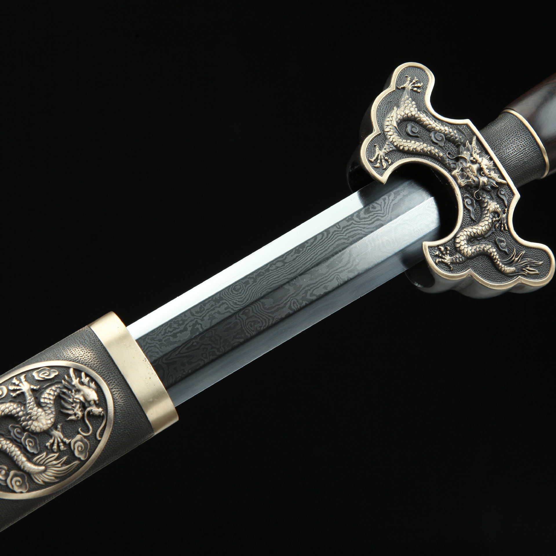 龙泉市刀剑花纹钢八面硬清剑一体传统唐剑影视长剑工艺摆件未开刃,金属材料及制品,其他金属制品,淘宝优惠券,粉丝福利购,淘宝优惠卷