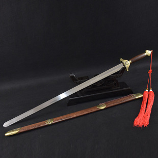 龙泉市刀剑不锈钢晨练剑一体手工太极剑武术剑软剑收藏送礼未开刃