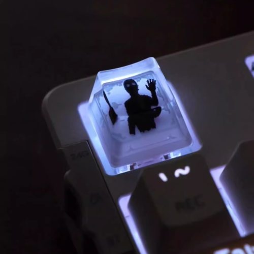 锈湖系列黑影键帽 被锁在键帽里的饿鬼 个性创意机械键盘十字按键